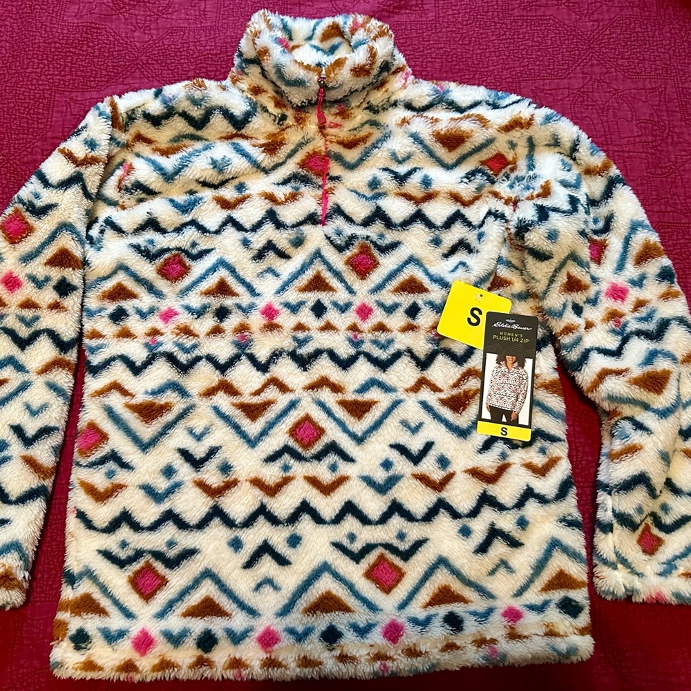 Eddie Bauer Multicolor Vanilla Aztec Patterned Women's Sweater